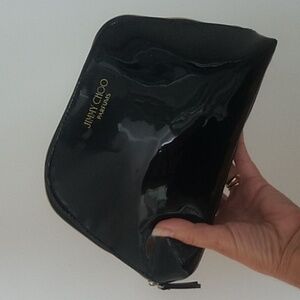 Jimmy Choo Patent Leather Cosmetic clutch Travel Bag